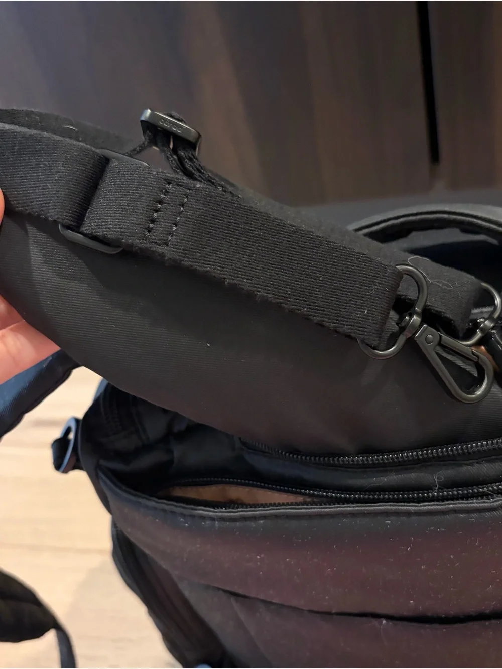 CARAA — Baby Backpack/Bag Medium in Cotton Black
